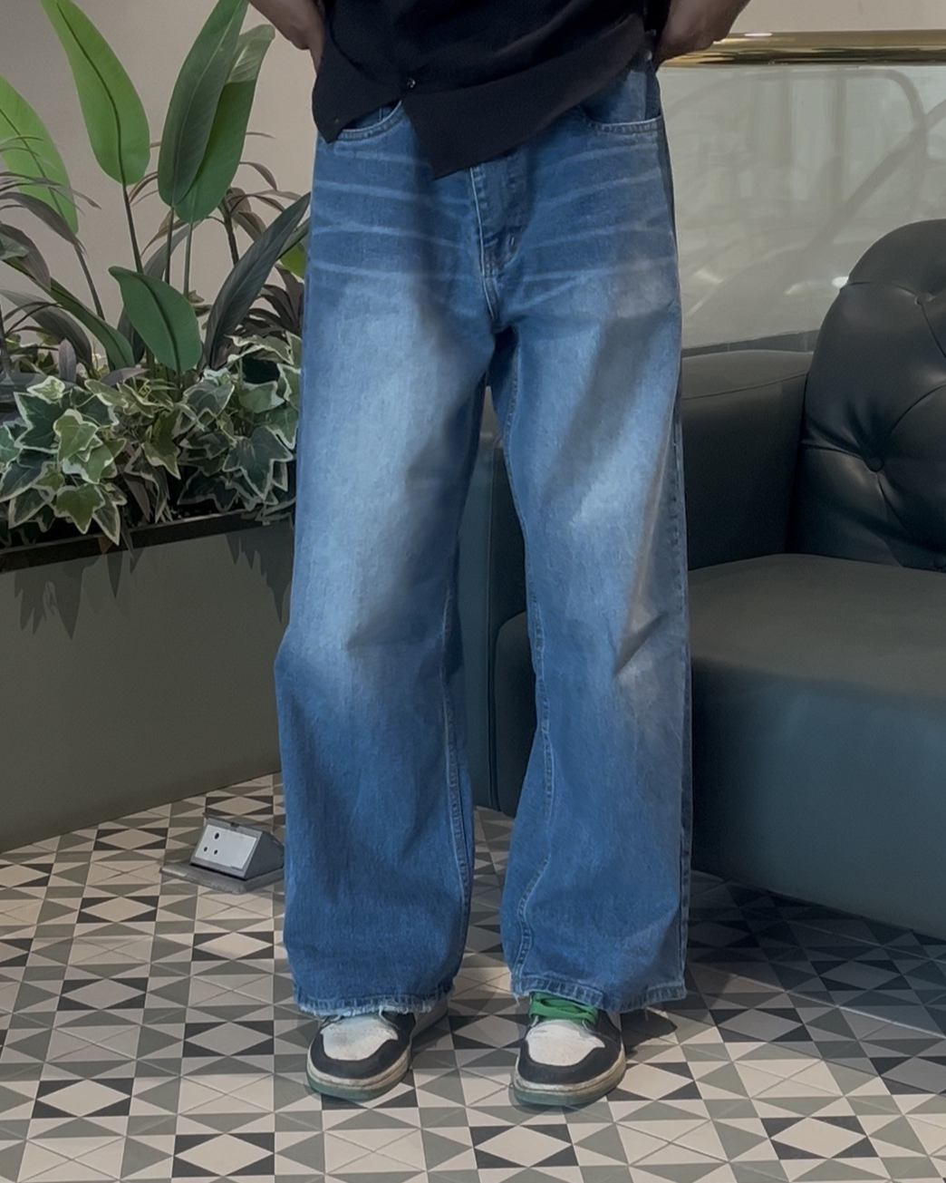 Fine Blue Grinded Baggy