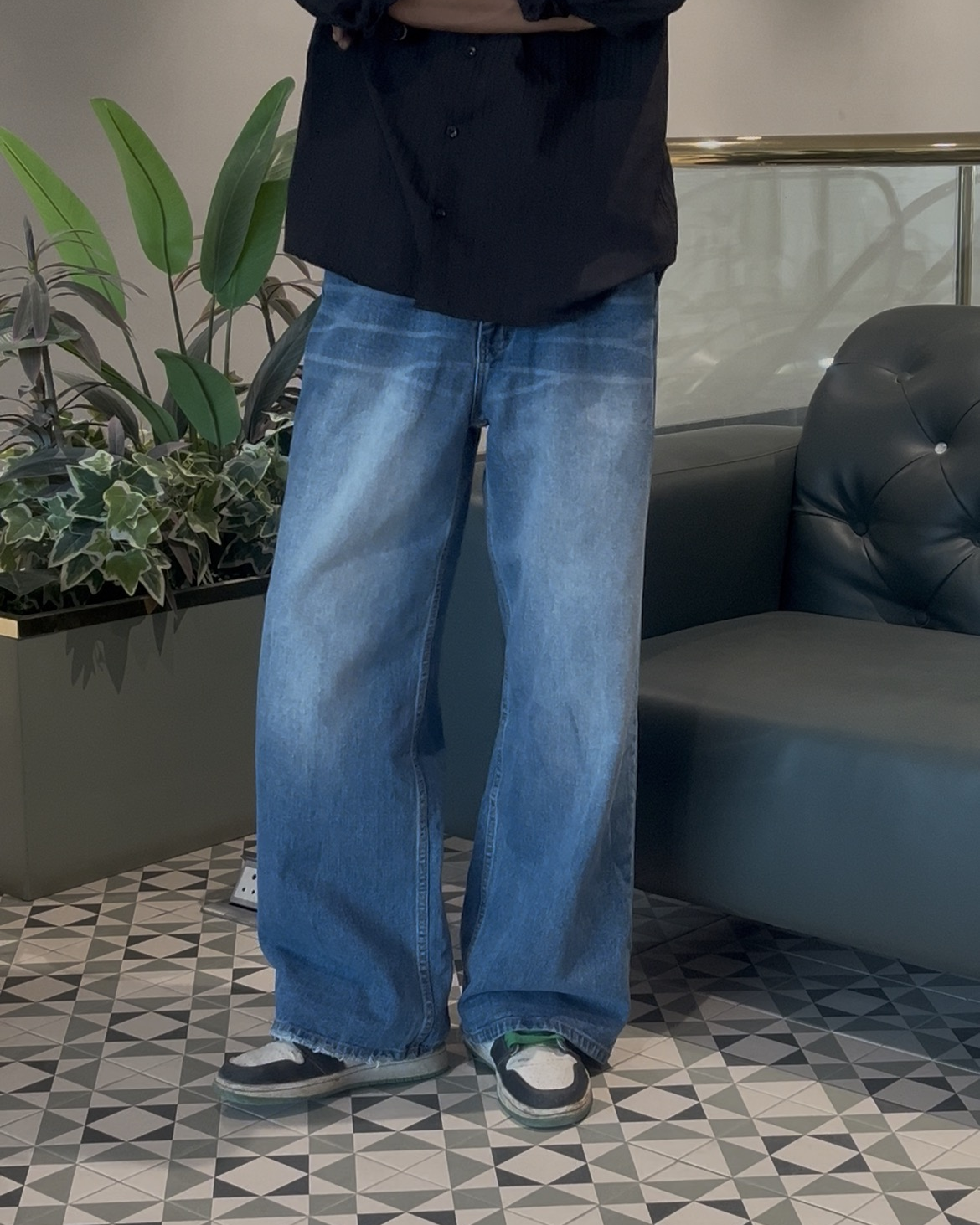 Fine Blue Grinded Baggy